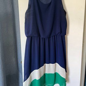 Stitch Fix Pixley Blue Colorblock Dress